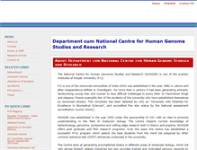 Tablet Screenshot of humangenome.puchd.ac.in