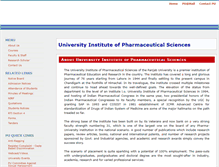 Tablet Screenshot of pharma.puchd.ac.in