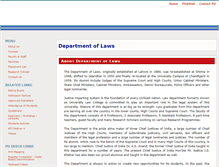 Tablet Screenshot of laws.puchd.ac.in