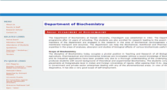 Desktop Screenshot of biochemistry.puchd.ac.in