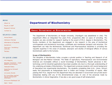 Tablet Screenshot of biochemistry.puchd.ac.in