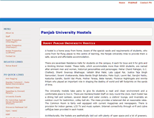 Tablet Screenshot of hostels.puchd.ac.in