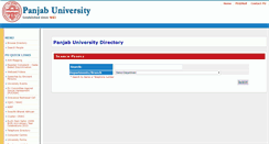 Desktop Screenshot of directory.puchd.ac.in